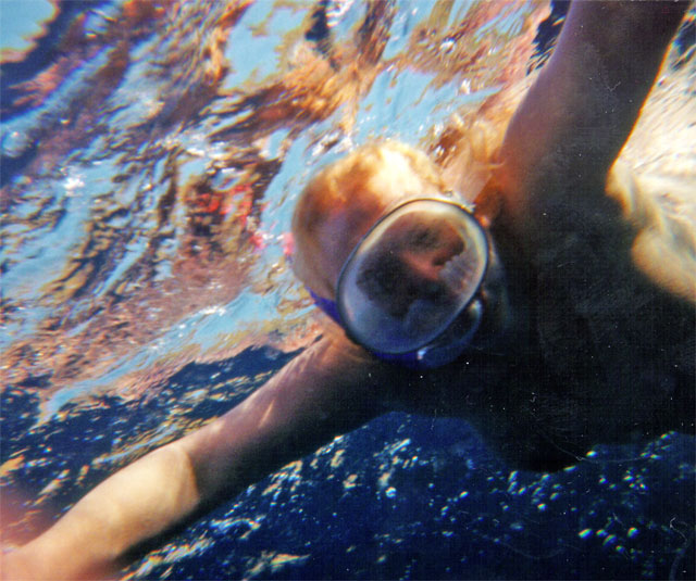 Sabira underwater